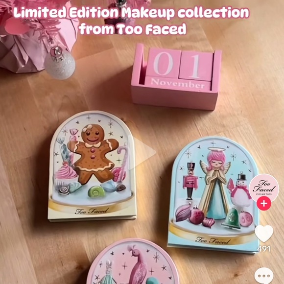 NWT Too Faced Limited Edition Let It Snow Globes 3 Piece Set Brand New in Box - Picture 4 of 13